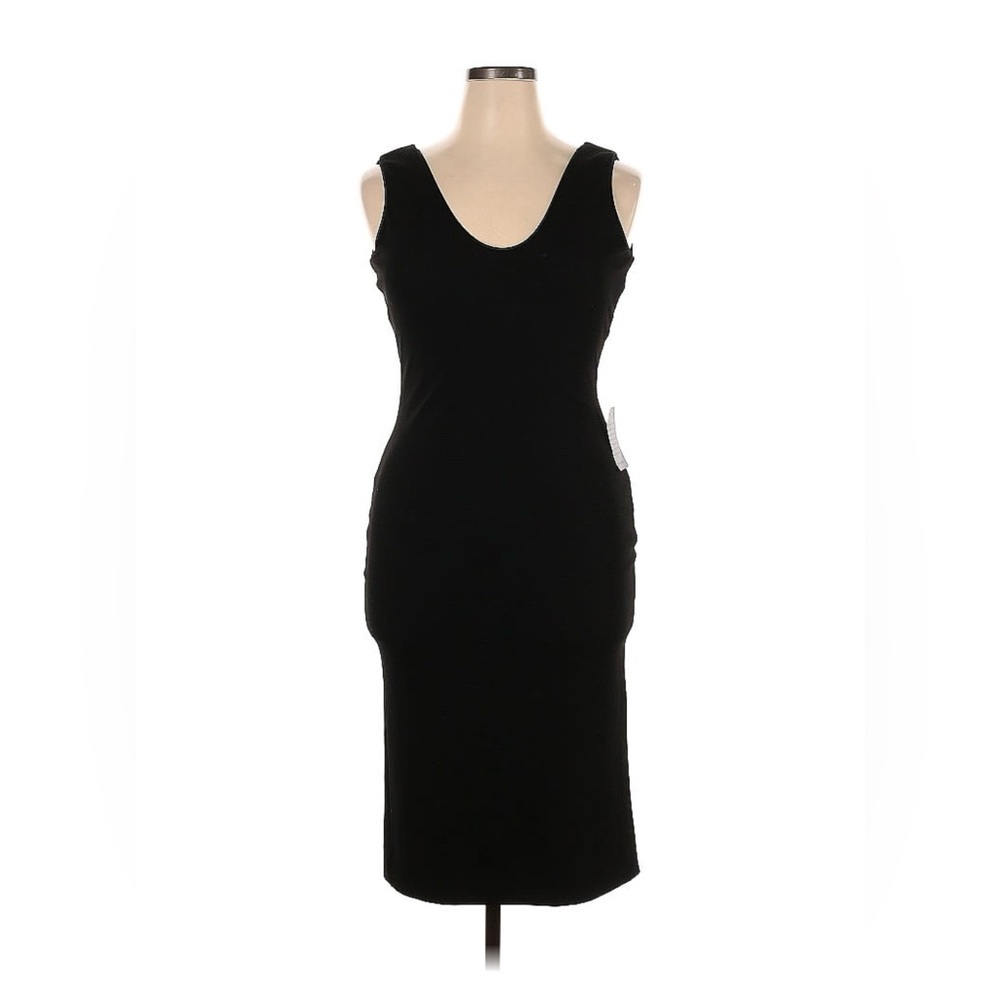 Dress the Population black sleeveless zip back dress